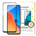 Durable Wozinsky Full Glue Full Screen Tempered Glass with Frame for Xiaomi Redmi 12 - Black - Cell phone tempered