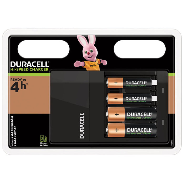 BATTERY CHARGER DURACELL CEF14 AA 1300mAh AAA 750mAh