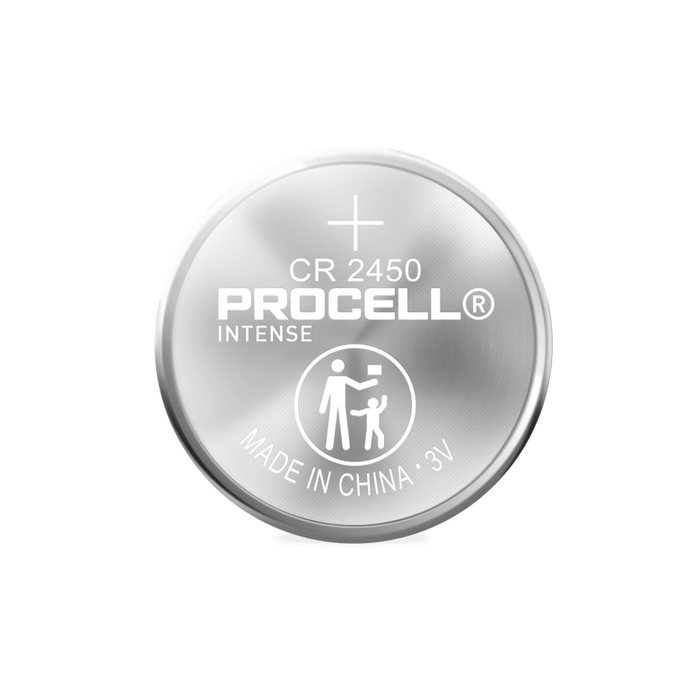 Button battery DURACELL PROCELL CR2450, 3V, 1 pc. bulk, Lithium, /price for 1 battery/