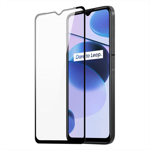Dux Ducis 9D Tempered Glass full screen 9H tempered glass with frame Realme C35 black (case friendly) - Cell phone