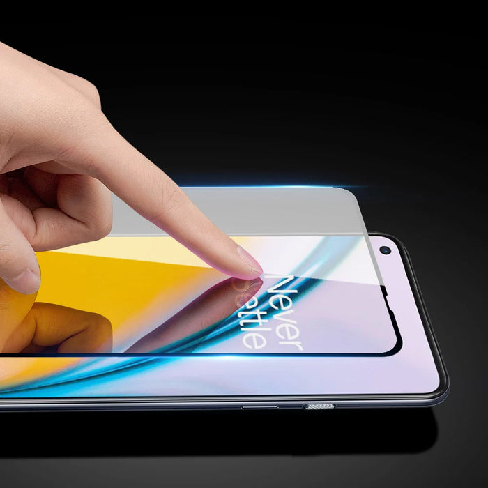 Dux Ducis 9D Tempered Glass Tough Screen Protector Full Coveraged with Frame for OnePlus Nord N200 5G black (case