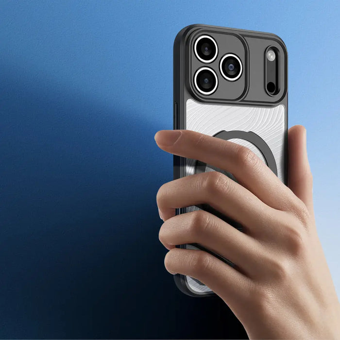 Dux Ducis Aimo Mag Case with Magnetic Ring and Stand for iPhone 17 Pro Max - Black - Cell phone cases