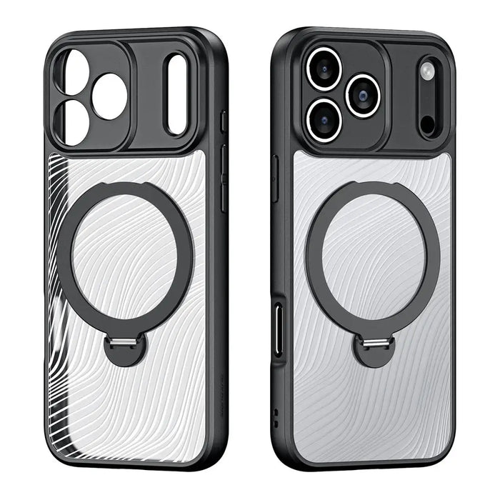 Dux Ducis Aimo Mag Case with Magnetic Ring and Stand for iPhone 17 Pro Max - Black - Cell phone cases
