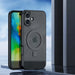 Dux Ducis Aimo Mag case with MagSafe and stand for iPhone 16 - black - Cell phone cases and covers<<<HurtelXML