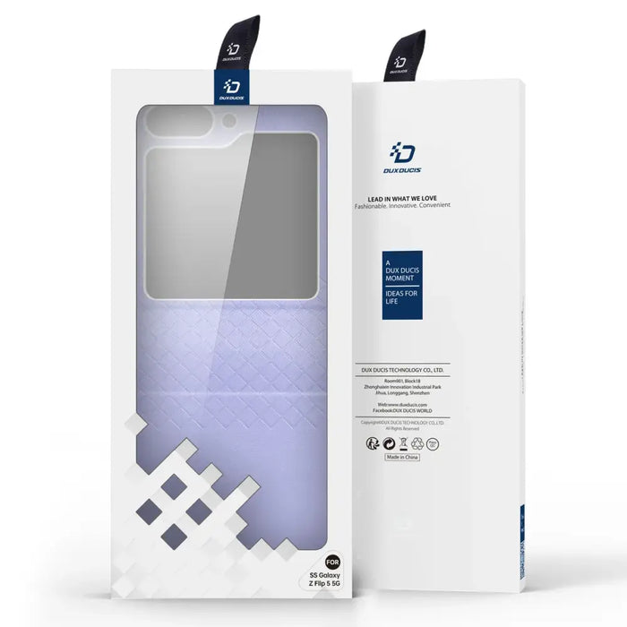 Dux Ducis Bril leather case for Samsung Galaxy Z Flip 5 5G - purple - Cell phone cases and covers<<<HurtelXML