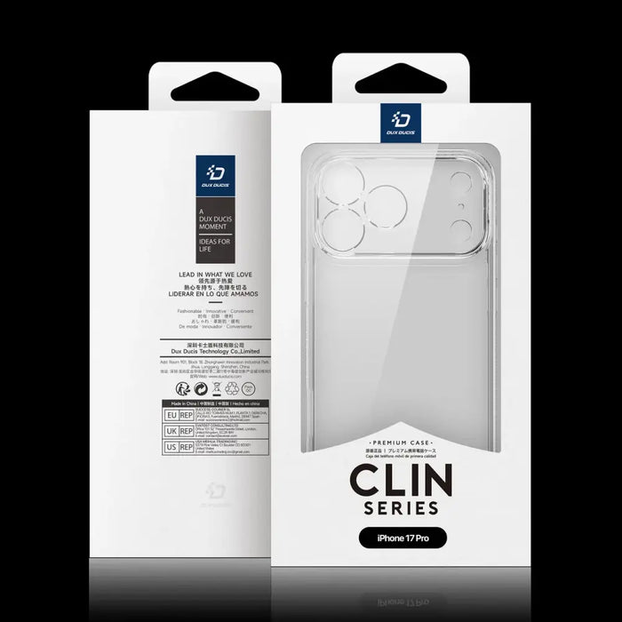 Dux Ducis Clin Case for iPhone 17 Pro - Transparent - Cell phone cases and covers<<<HurtelXML