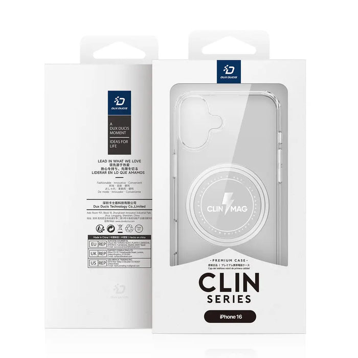 Dux Ducis Clin Mag case with MagSafe for iPhone 16 - transparent - Cell phone cases and covers<<<HurtelXML