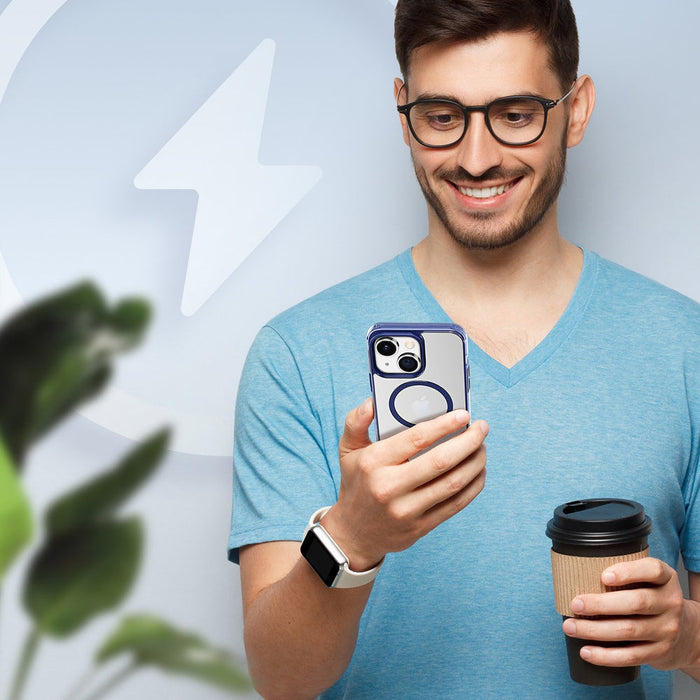 Dux Ducis Clin2 case for iPhone 14 Plus magnetic MagSafe cover blue - Cell phone cases and covers<<<HurtelXML