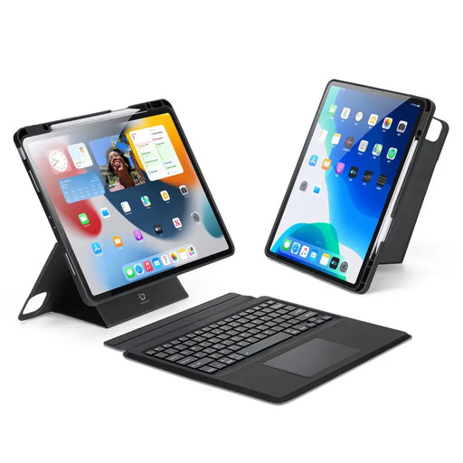 Dux Ducis DK Series Bluetooth Keyboard Case for Apple iPad Pro 12.9 (2020/2021/2022) - Black - Cell phone cases