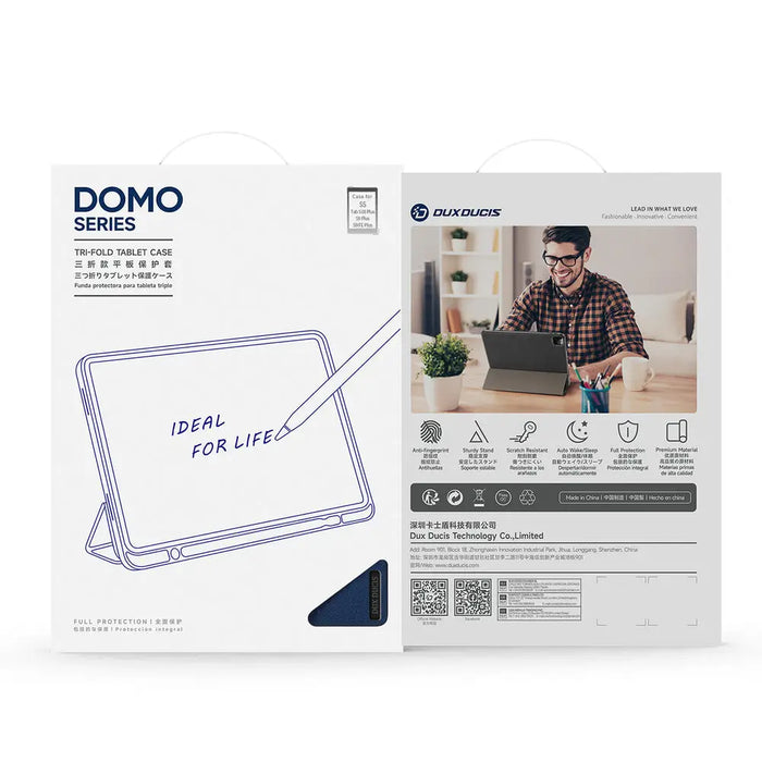Dux Ducis Domo Case for Samsung Galaxy Tab S10 Plus/S9 Plus/S9 FE Plus - Blue - Cell phone cases and covers<<<HurtelXML