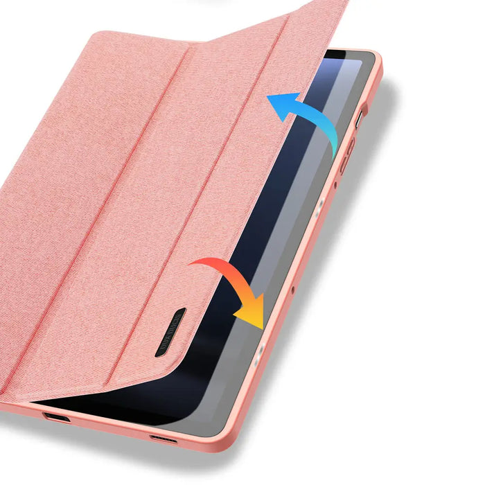 Dux Ducis Domo eco-leather case with stand for Samsung Tab S9 FE+ - pink - Cell phone cases and covers<<<HurtelXML