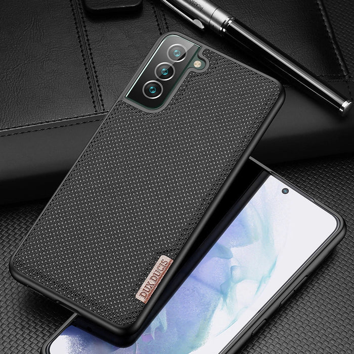 Dux Ducis Fino case cover nylon material Samsung Galaxy S22 + (S22 Plus) black - Cell phone cases and covers<<<HurtelXML