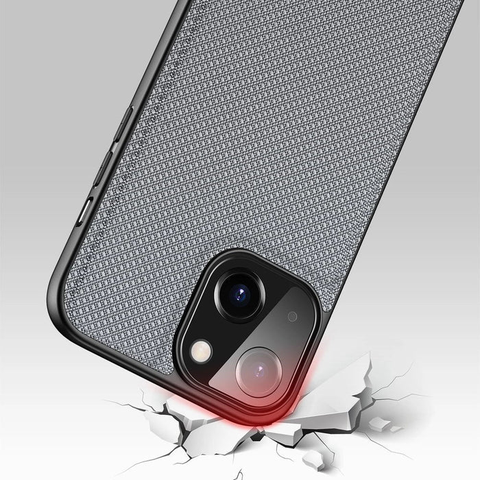 Dux Ducis Fino case covered with nylon material for iPhone 13 mini gray - Cell phone cases and covers<<<HurtelXML