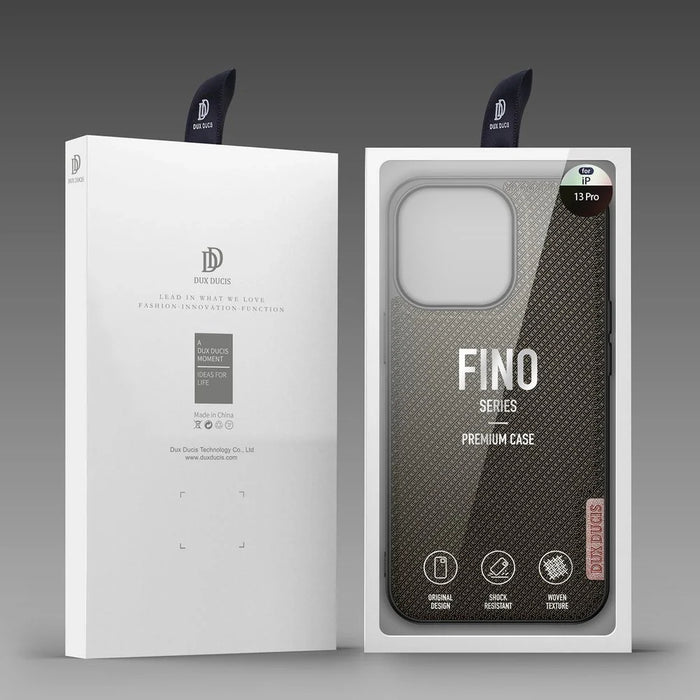 Dux Ducis Fino case covered with nylon material for iPhone 13 Pro green - Cell phone cases and covers<<<HurtelXML