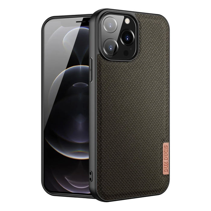 Dux Ducis Fino case covered with nylon material for iPhone 13 Pro Max green - Cell phone cases and covers<<<HurtelXML