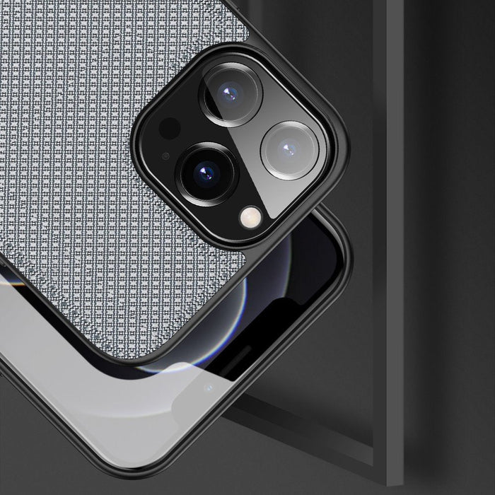 Dux Ducis Fino case covered with nylon material for iPhone 13 Pro Max gray - Cell phone cases and covers<<<HurtelXML