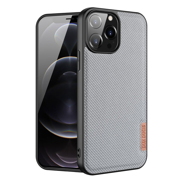 Dux Ducis Fino case covered with nylon material for iPhone 13 Pro Max gray - Cell phone cases and covers<<<HurtelXML