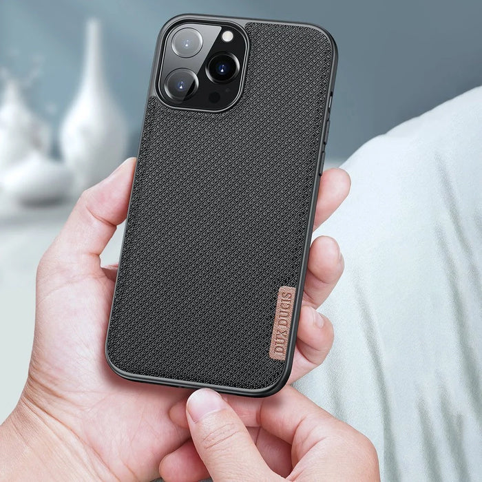 Dux Ducis Fino case covered with nylon material for iPhone 13 Pro Max green - Cell phone cases and covers<<<HurtelXML