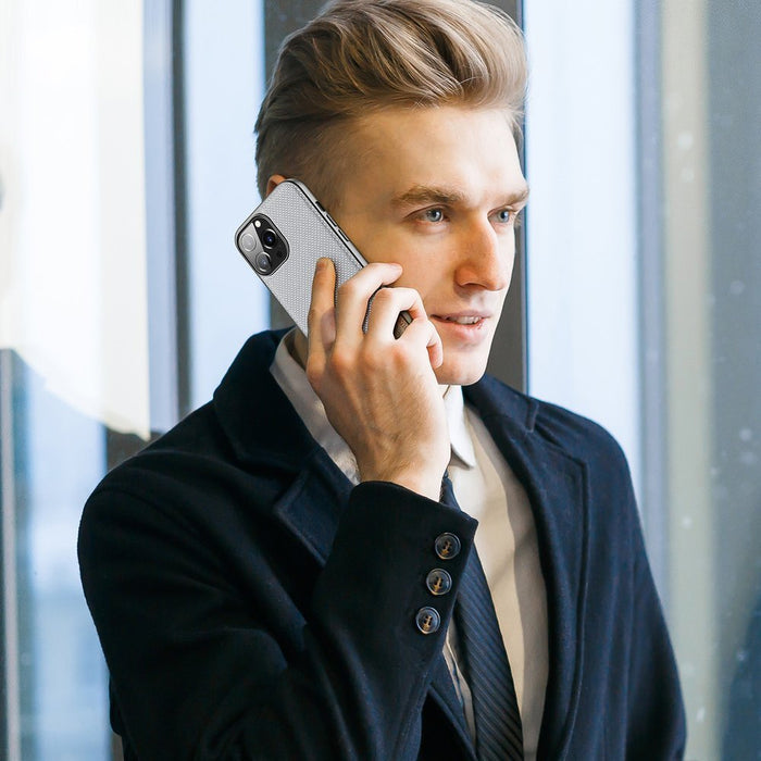Dux Ducis Fino case covered with nylon material for iPhone 13 Pro Max gray - Cell phone cases and covers<<<HurtelXML