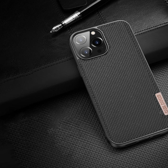Dux Ducis Fino case covered with nylon material for iPhone 13 Pro Max gray - Cell phone cases and covers<<<HurtelXML