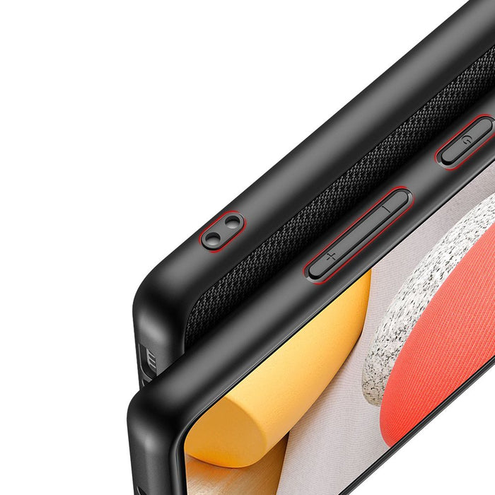 Dux Ducis Fino case covered with nylon material for Samsung Galaxy A42 5G black - Cell phone cases