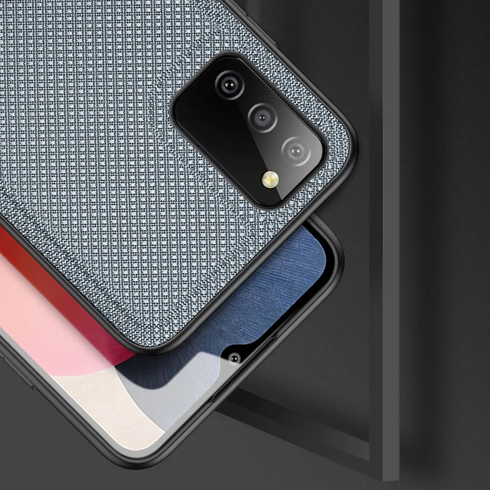 Dux Ducis Fino case covered with nylon material for Samsung Galaxy A02s EU gray - Cell phone cases