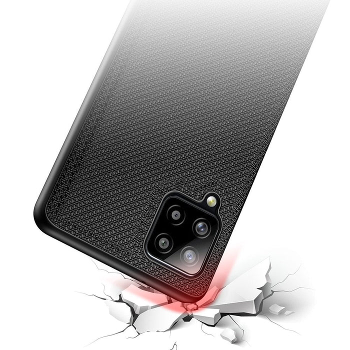 Dux Ducis Fino case covered with nylon material for Samsung Galaxy A42 5G black - Cell phone cases