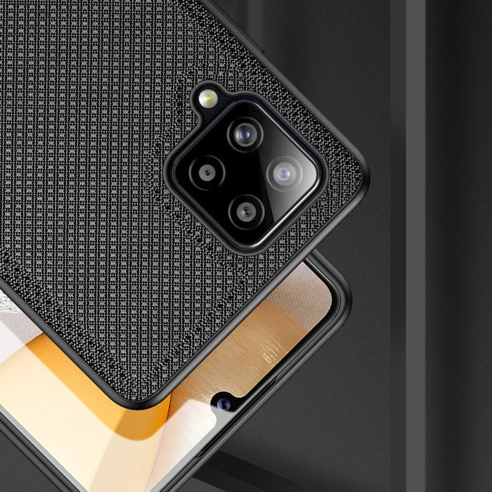 Dux Ducis Fino case covered with nylon material for Samsung Galaxy A42 5G black - Cell phone cases