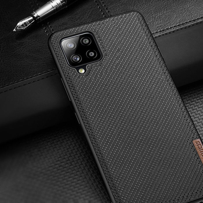 Dux Ducis Fino case covered with nylon material for Samsung Galaxy A42 5G black - Cell phone cases