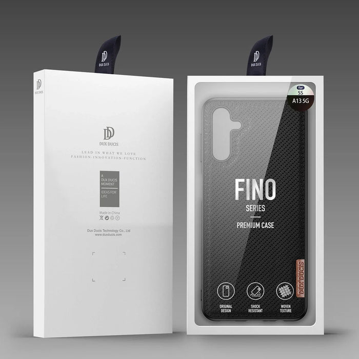 Dux Ducis Fino case is nylon covered Samsung Galaxy A13 5G black - Cell phone cases and covers<<<HurtelXML