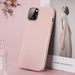 Dux Ducis Grit Leather Case for iPhone 14 Plus Elegant Faux Leather Cover (MagSafe Compatible) Pink - Cell phone cases