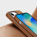 Dux Ducis Grit Leather Case for iPhone 14 Pro Max Elegant Faux Leather Cover (MagSafe Compatible) Brown - Cell phone