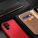 Dux Ducis Hivo Case for Samsung Galaxy S23 Ultra Flip Cover Wallet Stand RFID Blocking Brown - Cell phone cases