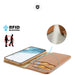 Dux Ducis Hivo case Samsung Galaxy S23 flip cover wallet stand RFID blocking brown - Cell phone cases