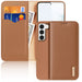 Dux Ducis Hivo case Samsung Galaxy S23+ flip cover wallet stand RFID blocking brown - Cell phone cases
