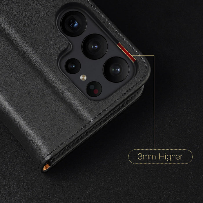 Dux Ducis Hivo case Samsung Galaxy S23+ flip cover wallet stand RFID blocking red - Cell phone cases