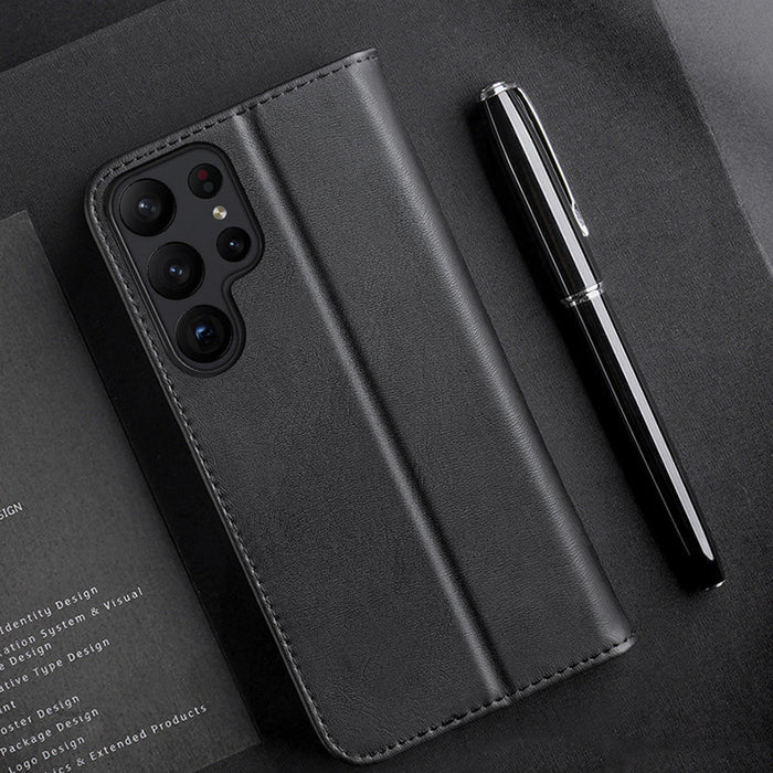 Dux Ducis Hivo case Samsung Galaxy S23+ flip case wallet stand RFID blocker black - Cell phone cases