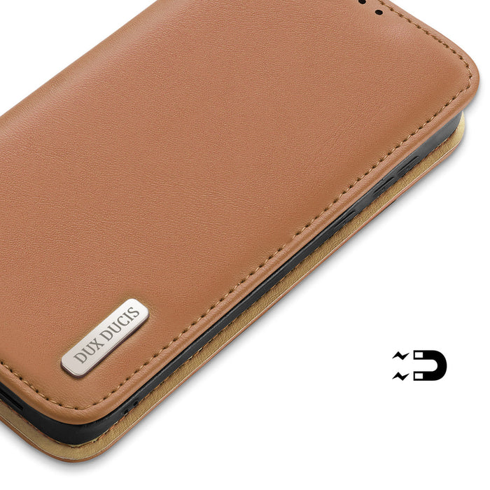 Dux Ducis Hivo case with flap and RFID blocker for Samsung Galaxy S24+ - brown - Cell phone cases and covers<<<HurtelXML