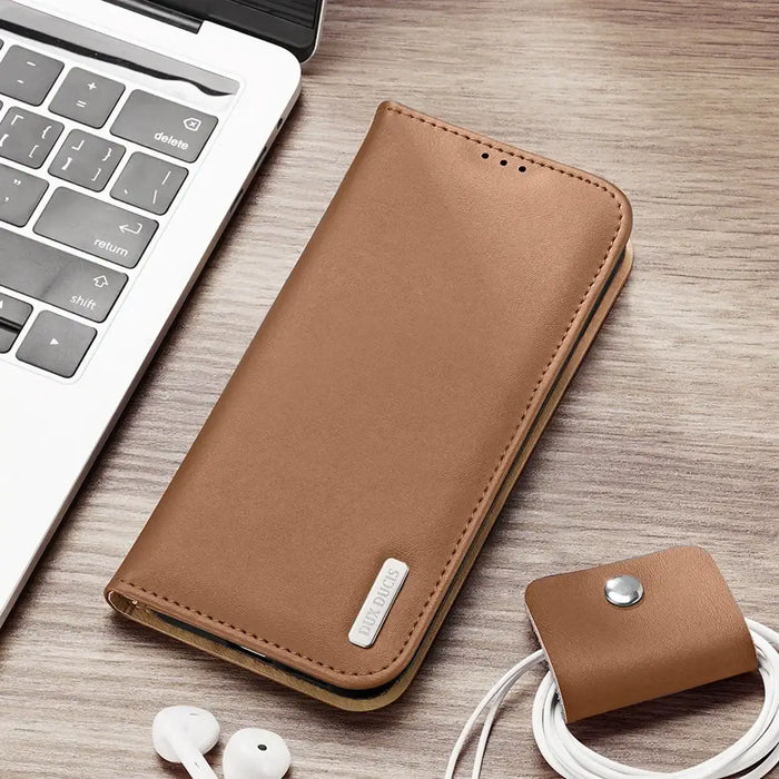 Dux Ducis Hivo case with flap and RFID blocker for Samsung Galaxy S24 - brown - Cell phone cases and covers<<<HurtelXML