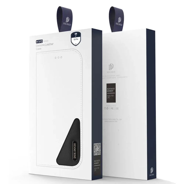 Dux Ducis Hivo iPhone 15 Plus wallet case with RFID blocking - brown - Cell phone cases and covers<<<HurtelXML