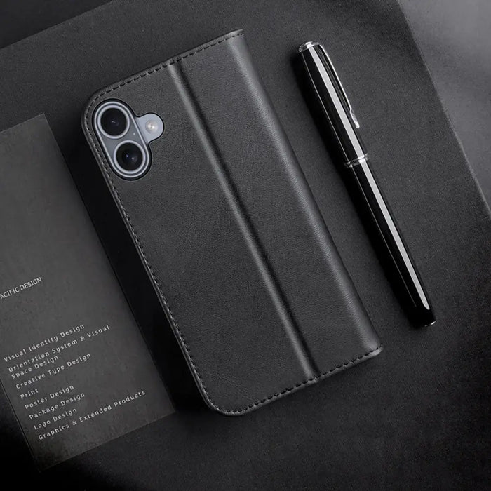 Dux Ducis Hivo iPhone 16 Case with Flip and RFID Protection - Black - Cell phone cases and covers<<<HurtelXML