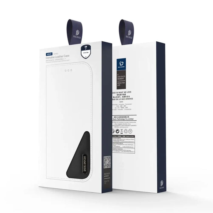 Dux Ducis Hivo iPhone 16 Pro Max Case with Flip and RFID Protection - Black - Cell phone cases and covers<<<HurtelXML