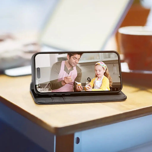 Dux Ducis Hivo iPhone 16 Pro Max Case with Flip and RFID Protection - Black - Cell phone cases and covers<<<HurtelXML