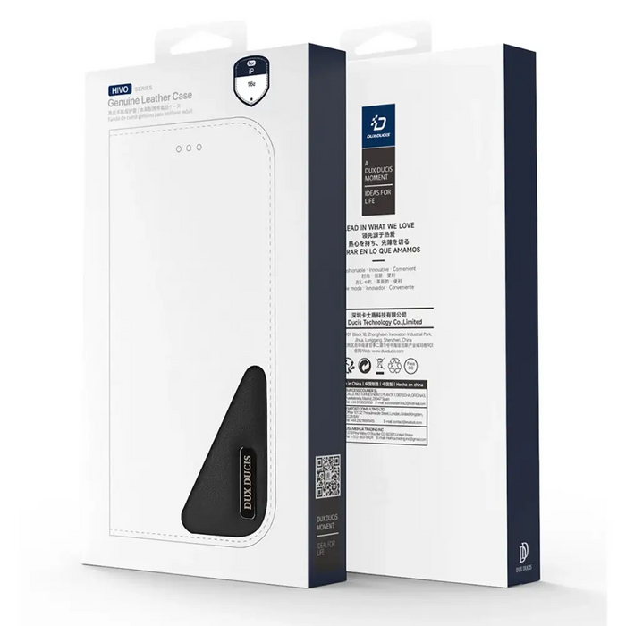 Dux Ducis Hivo iPhone 16e Case with Flip and RFID Protection - Black - Cell phone cases and covers<<<HurtelXML