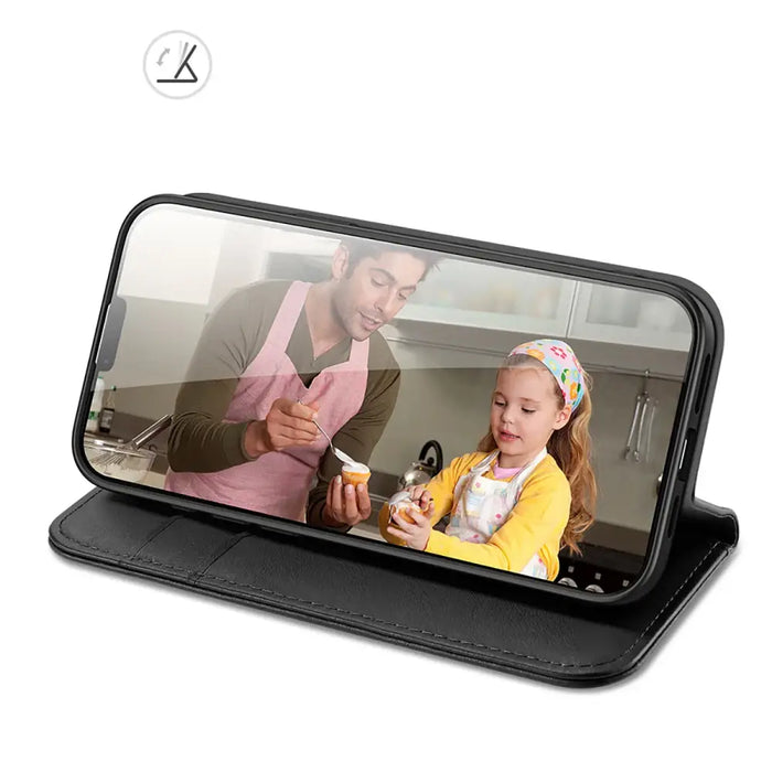 Dux Ducis Hivo iPhone 16e Case with Flip and RFID Protection - Black - Cell phone cases and covers<<<HurtelXML