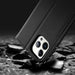 Dux Ducis Hivo Leather Flip Cover Genuine Leather Wallet for Cards and Documents iPhone 14 Pro Max Black - Cell phone