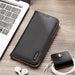 Dux Ducis Hivo Leather Flip Cover Genuine Leather Wallet for Cards and Documents iPhone 14 Plus Red - Cell phone cases