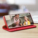 Dux Ducis Hivo Leather Flip Cover Genuine Leather Wallet For Cards And Documents Samsung Galaxy S22 Ultra Blue - Cell