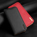 Dux Ducis Hivo Leather Flip Cover Genuine Leather Wallet for Cards and Documents iPhone 14 Pro Max Red - Cell phone