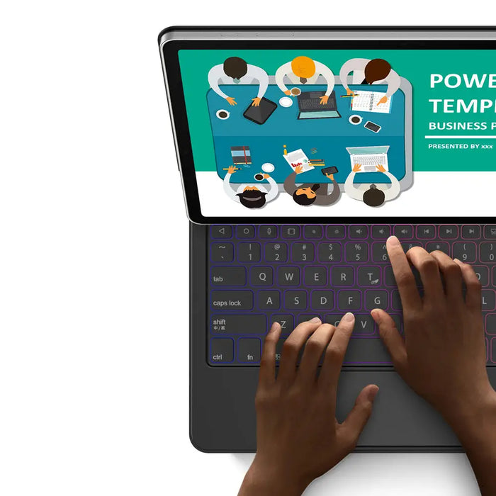 Dux Ducis Keyboard (MK Series) Case with Bluetooth Keyboard for Samsung Galaxy Tab S9+ / S8+ / S7+ - Black - Cell phone